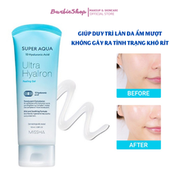 Gel Tẩy Tế Bào Chết MISSHA Super Aqua Ultra Hyalron Peeling Gel 100ml