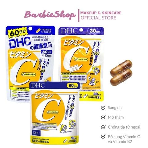 TPCN - Viên Uống Trắng Da Ngừa Thâm Bổ Sung Vitamin C DHC Vitamin C Hard Capsule