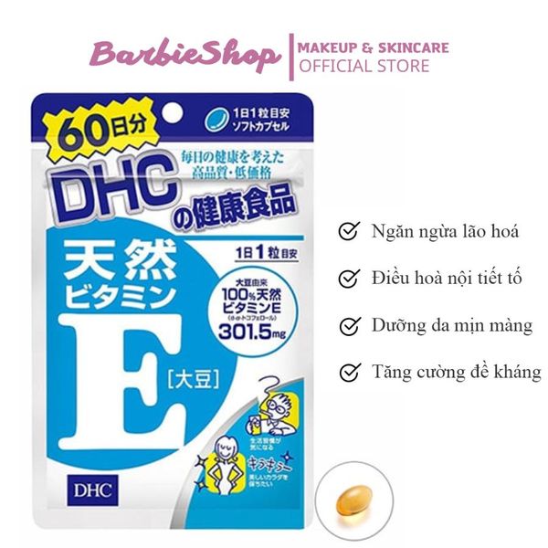Viên Uống Vitamin E DHC Nhật Bản 60 viên