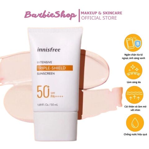 Kem Chống Nắng Innisfree Intensive Triple-shield Sunscreen SPF50+ PA++++ ( MẪU MỚI )