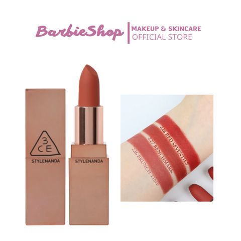 Son Thỏi Lì Cực Phẩm Phiên Bản Giới Hạn 3CE Matte Lip Color 3.5g #226 - #227 - #228 (Auth )