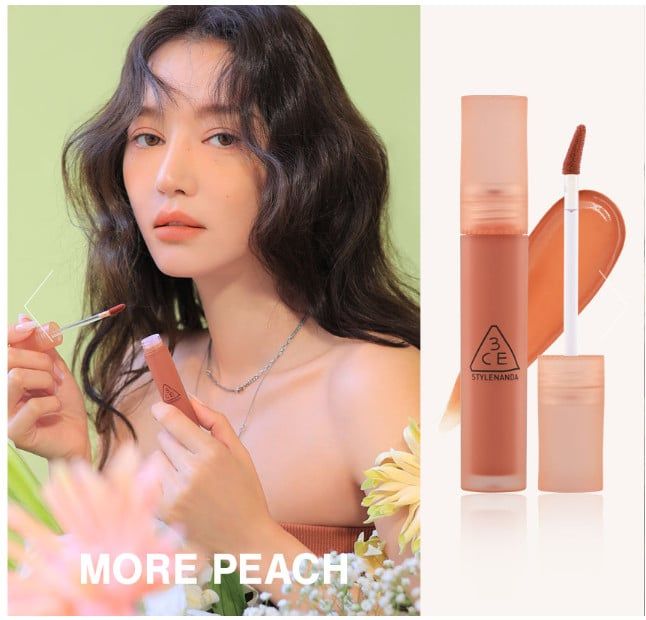 [Mẫu Mới 2022] Son Kem 3CE Blur Water Tint (More Peach, First Letter, Chaisng Rose)