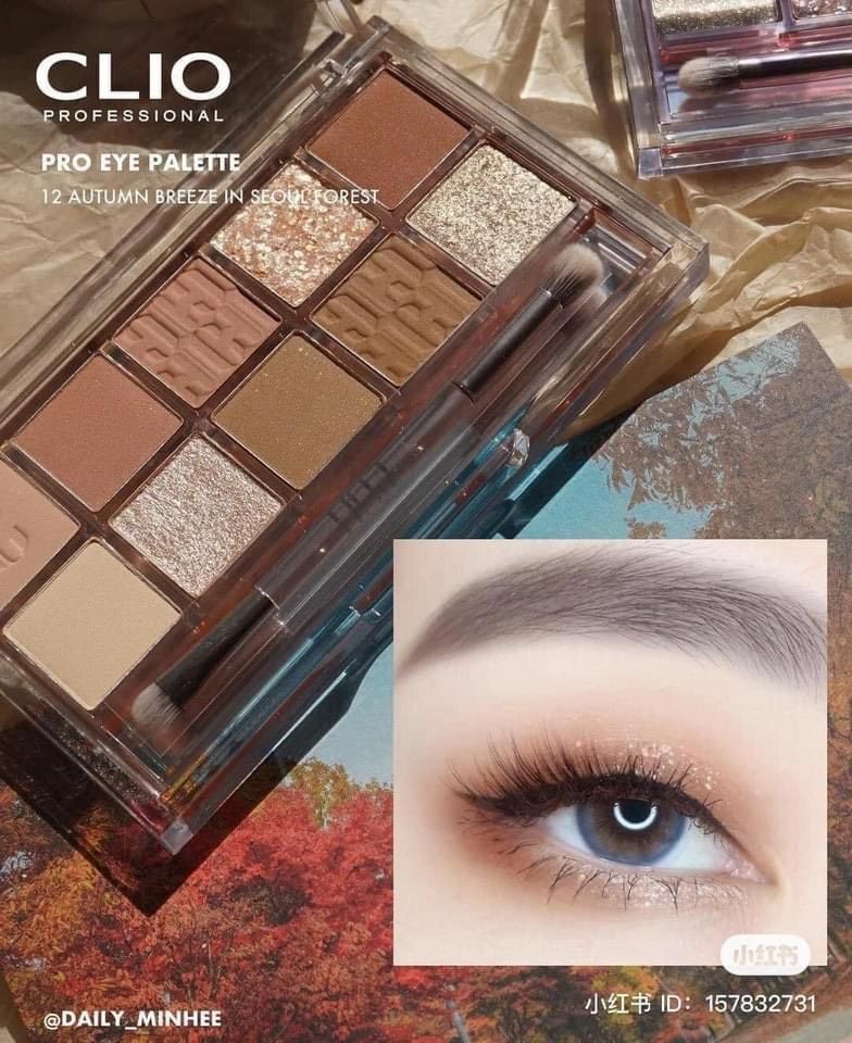 Màu Mắt Clio Pro Eye Palette Botanic Mauve, The Sunset, Seoul Forest 10 Ô