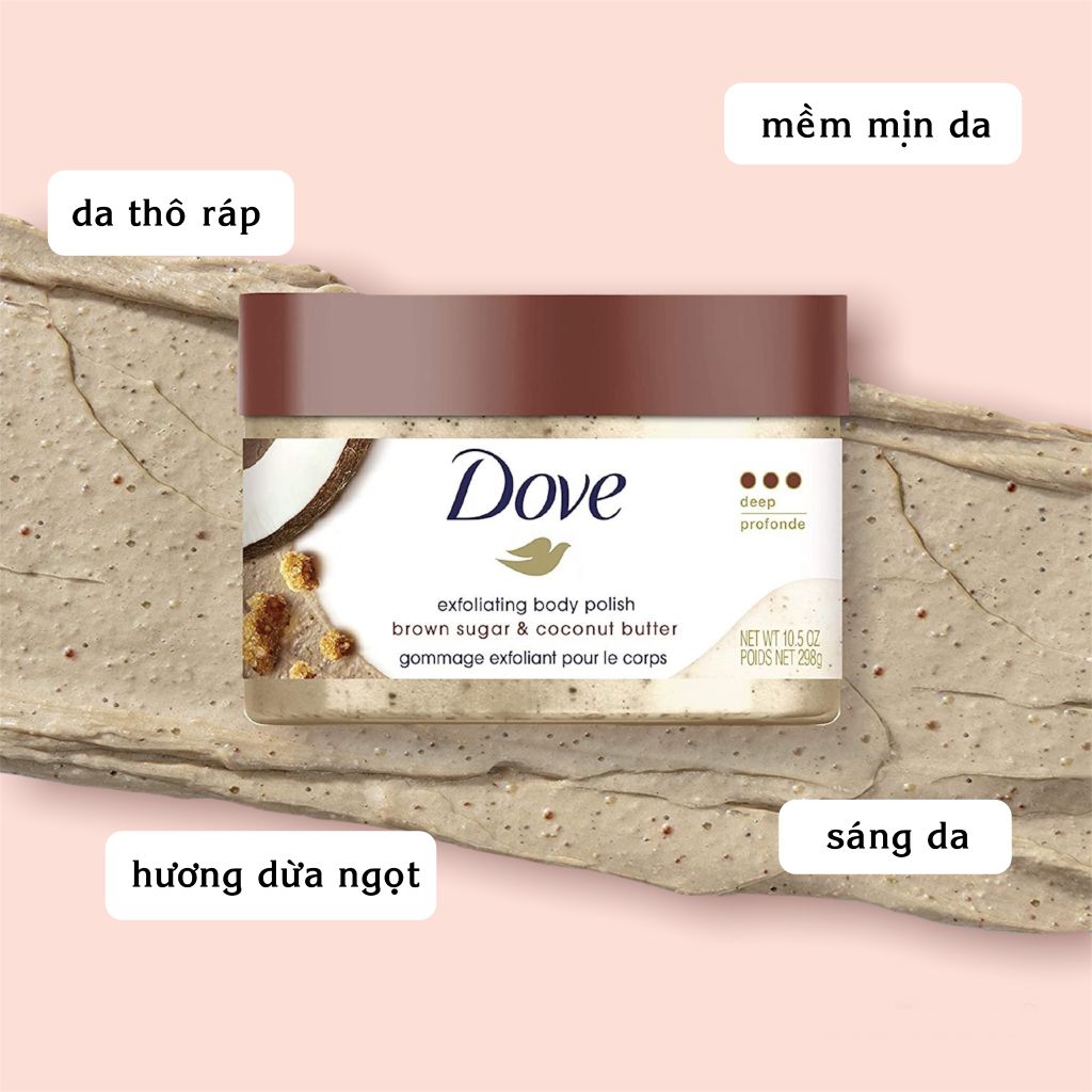 Tẩy Tế Bào Chết Dove Exffoliating Body Polish 298g