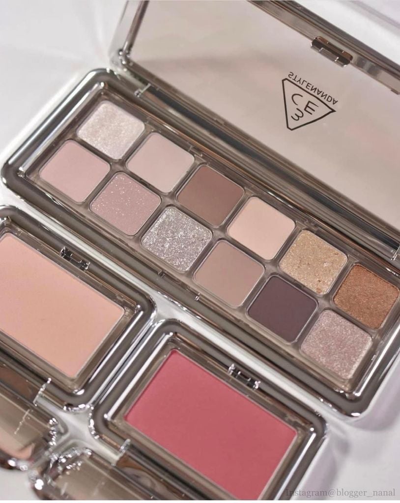 Màu Mắt 12 Ô 3CE New Take Eyeshadow Palette ( Raw Newtrals , Motion Frame , Creative Filter, Quiet Brown )