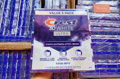 Kem Đánh Răng Trắng Răng Hiệu Quả CREST 3D White Advanced Triple Whitening & Ultra Vivid Mint 135G 147G 153G