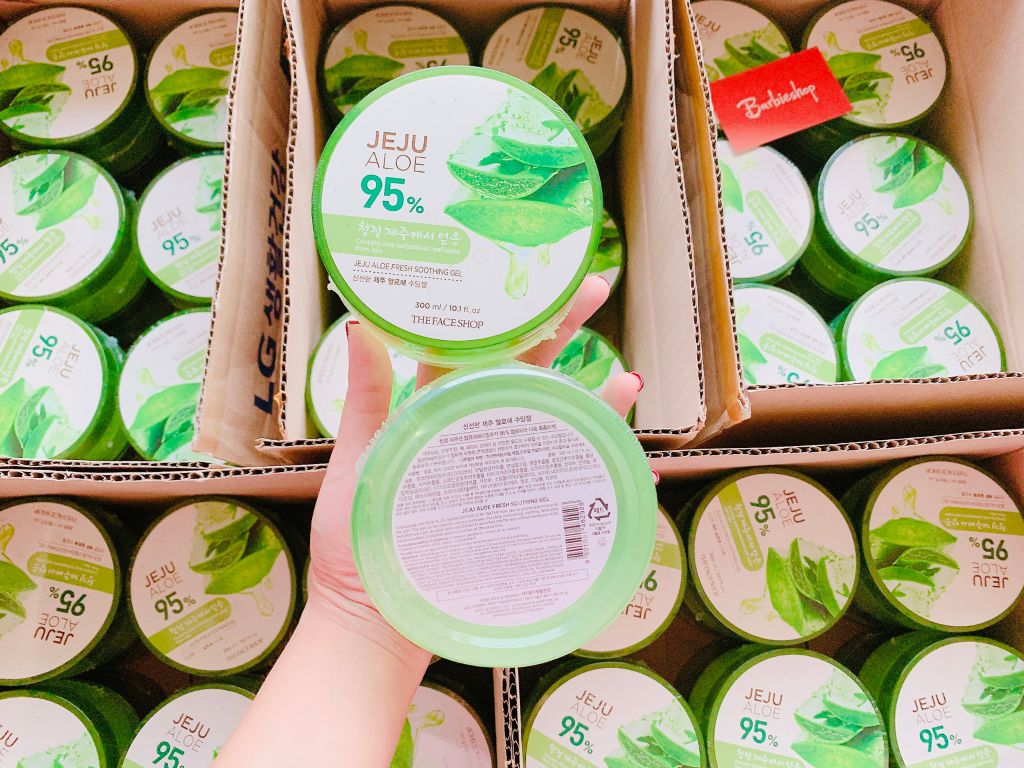 Gel Lô Hội 100% + 99% + 95% + 92% Cấp Ẩm Aloe Vera Soothing Gel 300ml Nature Republic