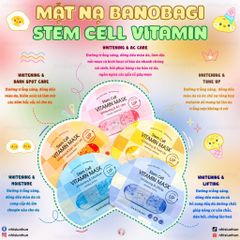 Mặt Nạ Banobagi Stem Cell Vitamin Mask Đủ Màu - Mẫu Mới