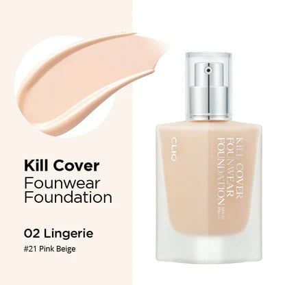 Kem Nền Clio Kill Cover Founwear / HIGH Glow Foundation SPF30 38g / Clio The Original 35ml