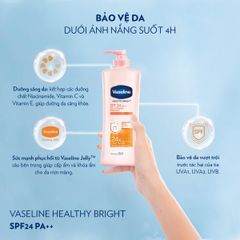 Dưỡng Thể Vaseline 4X 10X 24X 10in1 Trắng Da 320ml - 350ml