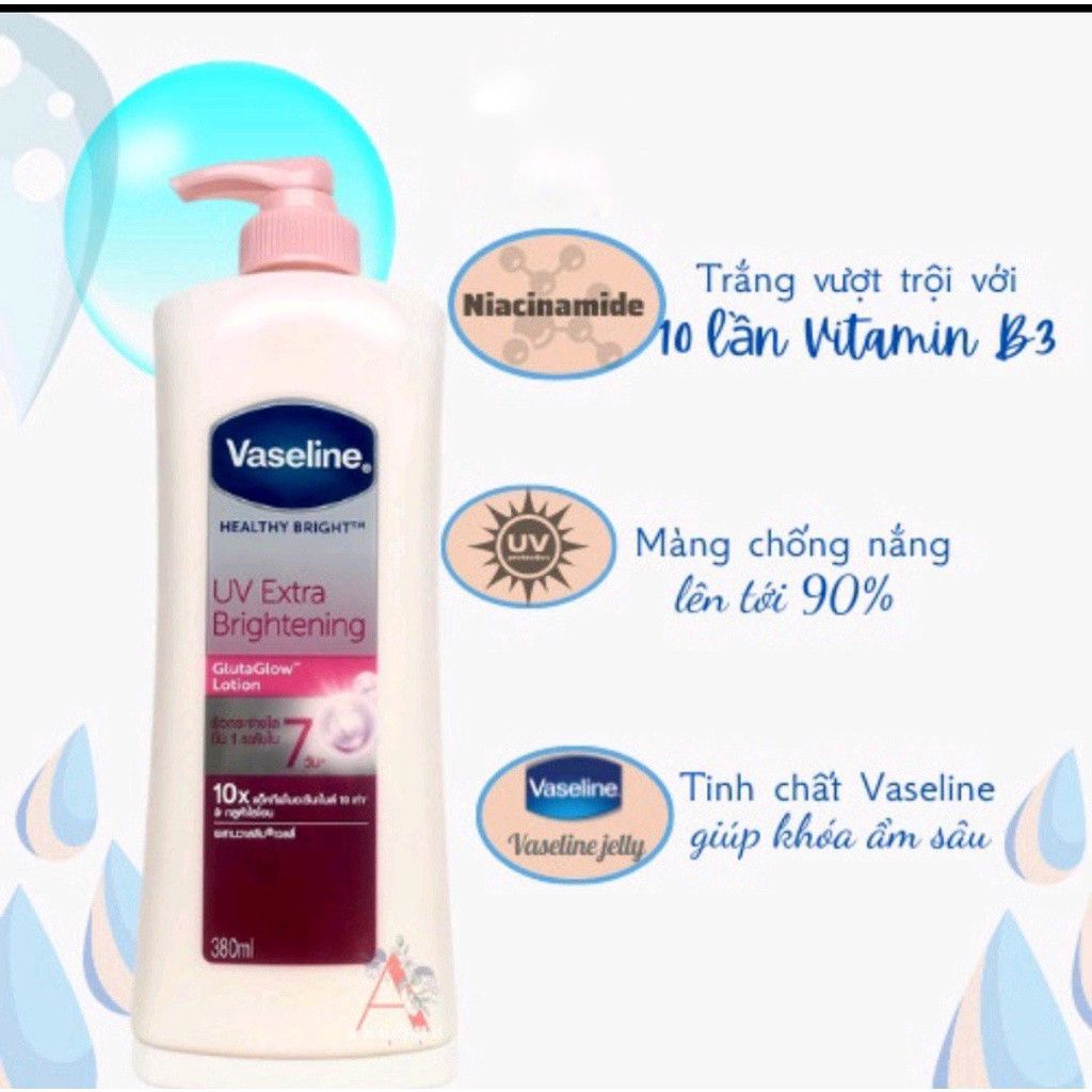 Dưỡng Thể Vaseline 4X 10X 24X 10in1 Trắng Da 320ml - 350ml