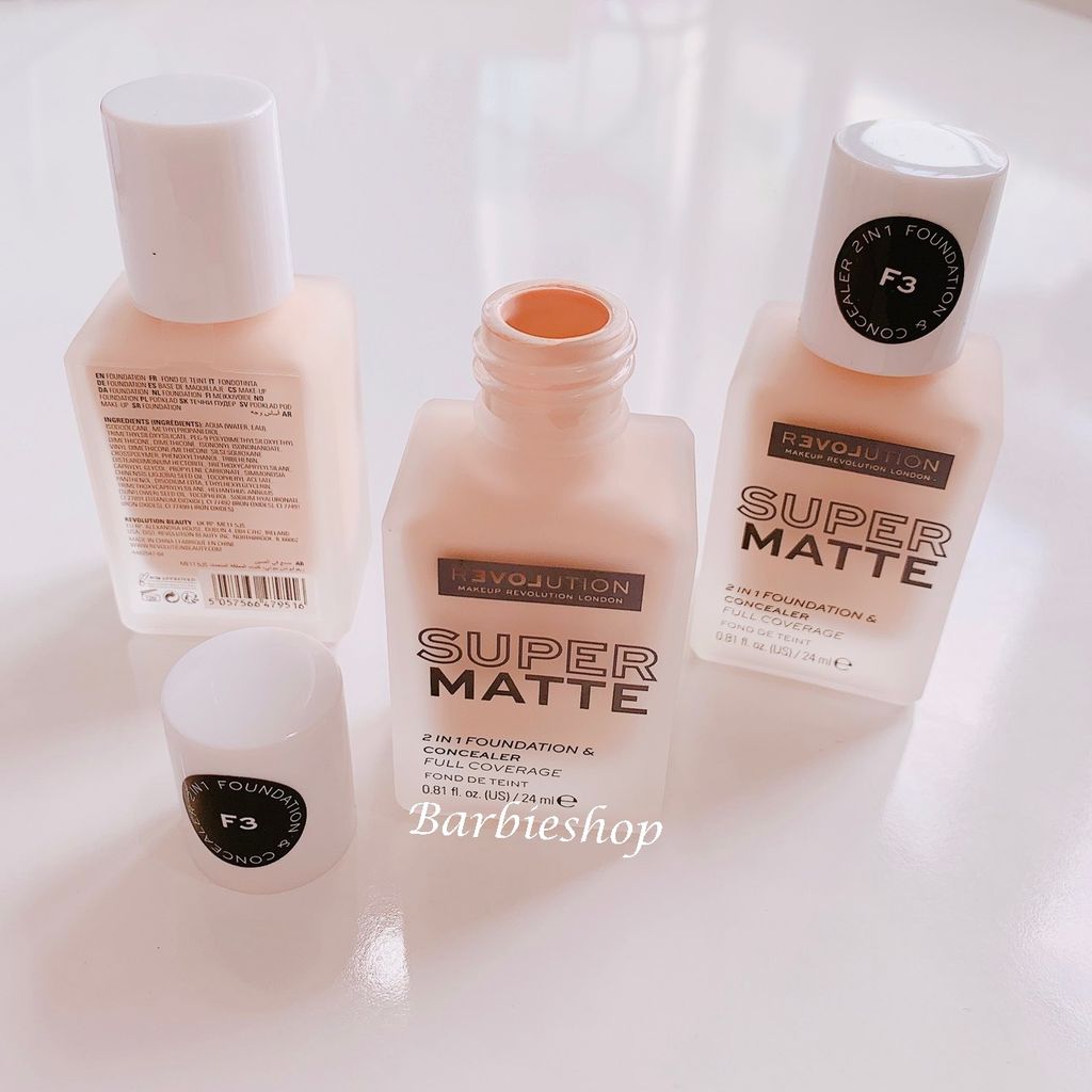Kem Nền Revolution Super Matte Foundation & Concealer 24ml