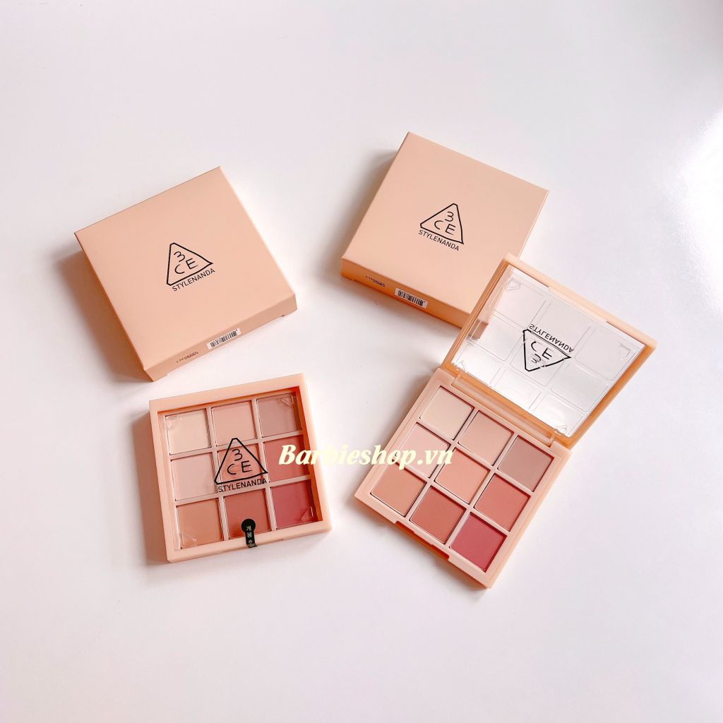 Màu Mắt 9 Ô 3CE Multi Eye Color Palette- Màu Butter Cream Vỏ Cam