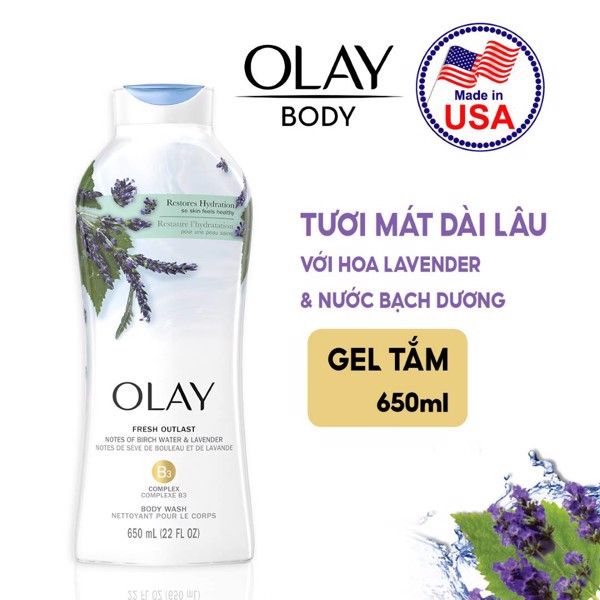 Sữa Tắm Olay Firming Butter Body Wash 650ml - 364ml Mỹ