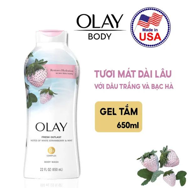 Sữa Tắm Olay Firming Butter Body Wash 650ml - 364ml Mỹ