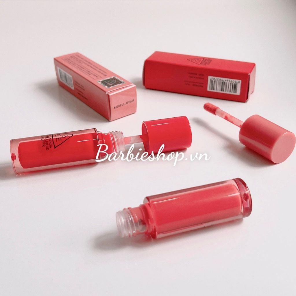 Má Hồng 3CE Sheer Liquid Blusher Dạng Kem (Our Way + Cozy Peach + Side Piece + Joyful Affair + Soft Fig) 3g