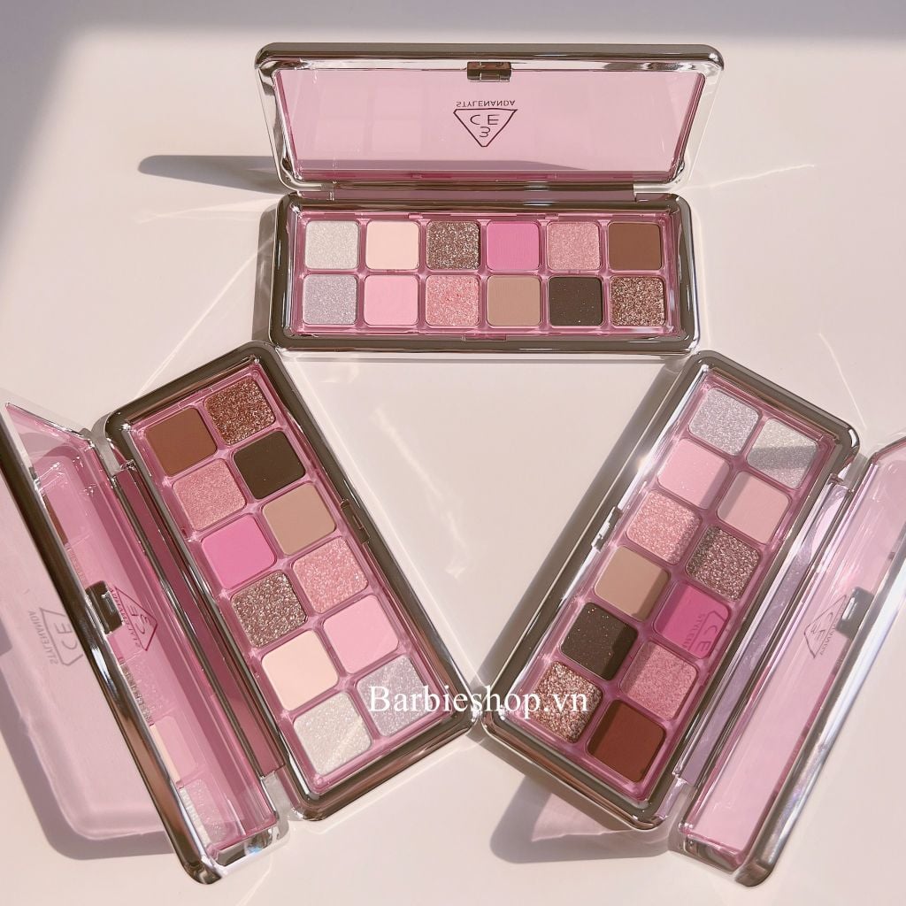 Màu Mắt 12 Ô 3CE New Take Eyeshadow Palette ( Raw Newtrals , Motion Frame , Creative Filter, Quiet Brown )