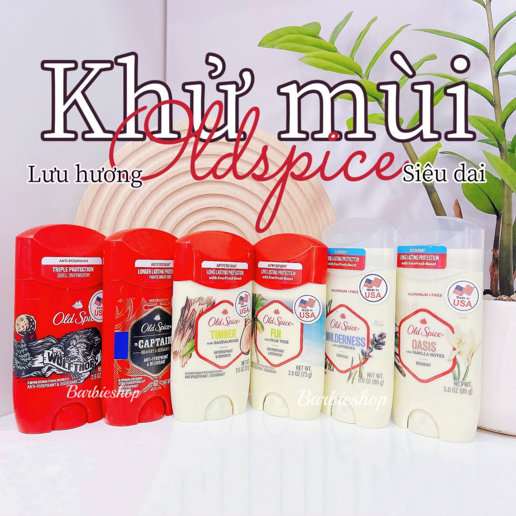 Khử Mùi Old Spice Lăn Sáp 73g, 85g