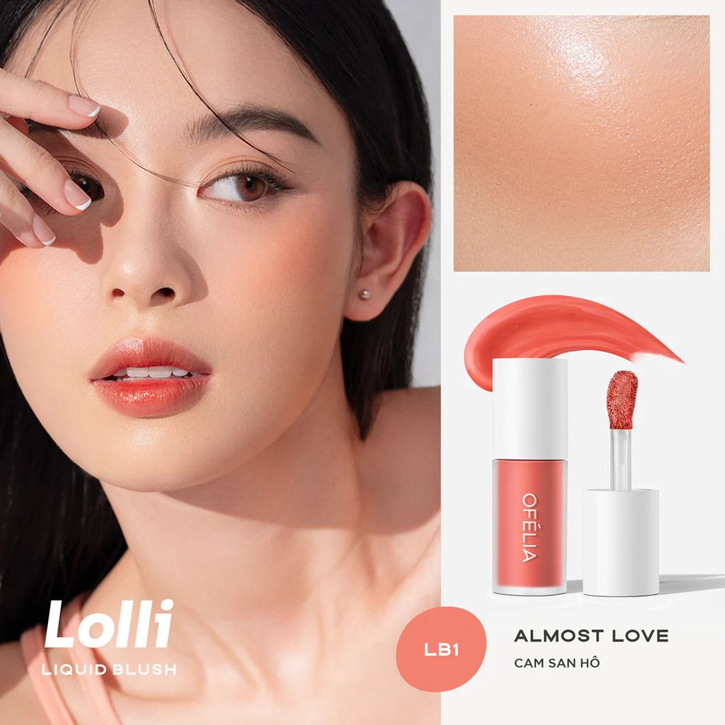 Má Hồng Dạng Kem Lolli Liquid Blush Ofelia
