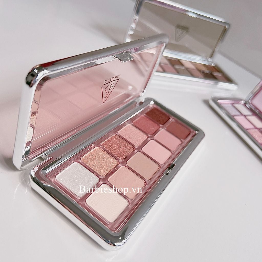 Màu Mắt 12 Ô 3CE New Take Eyeshadow Palette ( Raw Newtrals , Motion Frame , Creative Filter, Quiet Brown )