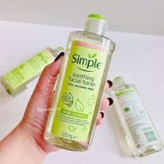 [Mẫu Mới] Toner Nước Hoa Hồng Simple Soothing Facial Skind To Skin Dành Cho Da Nhạy Cảm 200ml