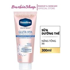 Dưỡng Thể Vaseline 4x Gluta-Hya Niacinamide Tone-Up 300ml (Tuýp)