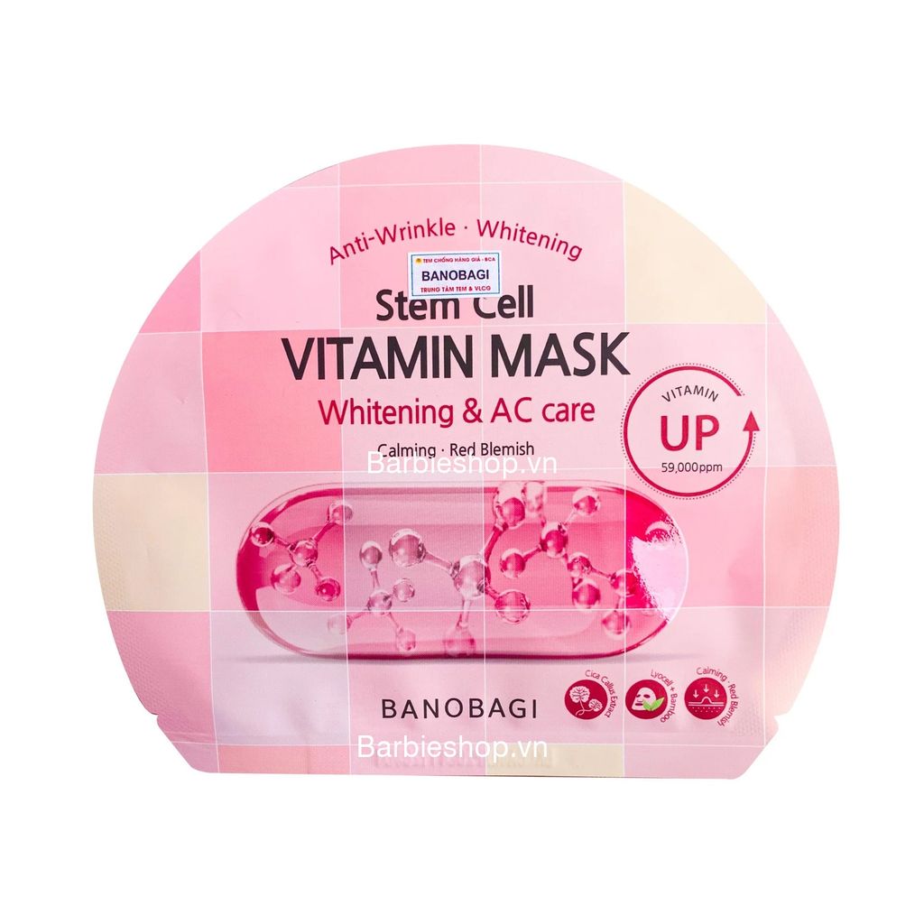Mặt Nạ Banobagi Stem Cell Vitamin Mask Đủ Màu - Mẫu Mới