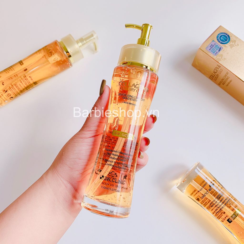 Tinh Chất Collagen & Luxury Gold 24k 3w Clinic 150ml