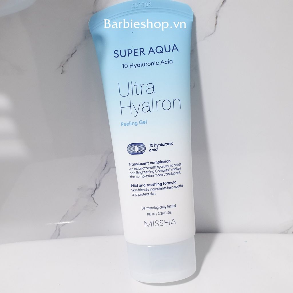 Gel Tẩy Tế Bào Chết MISSHA Super Aqua Ultra Hyalron Peeling Gel 100ml