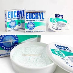 Bột Đánh Răng Làm Sáng Eucryl Tooth Powder Freshmint Hương Bạc Hà 50g