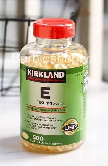 Viên Uống Kirkland Vitamin E 400 IU 500 Viên