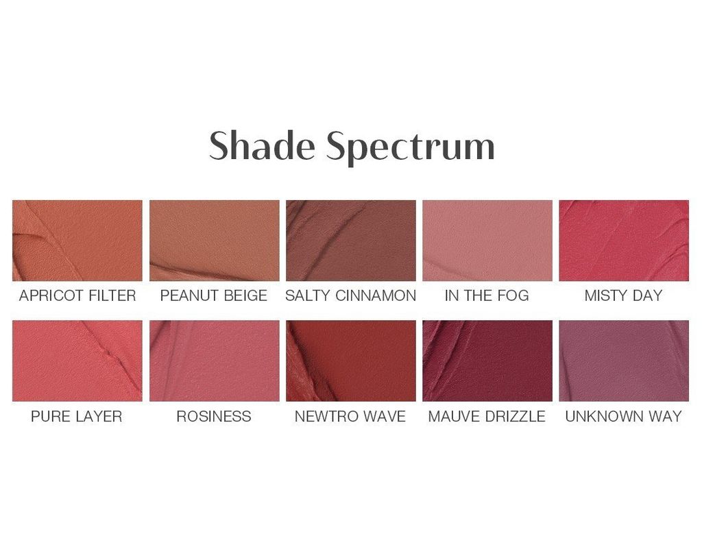 Son Thỏi 3CE Blur Matte Lipstick - Salty Cinnamon-Apricot Filter-In The Fog-Unknown Way-Newtro Wave-Peanut-Rosiness-Misty Day-Mauve Drizzle-Pure Layer-After Lazy- Breezy Melody- Tangerine