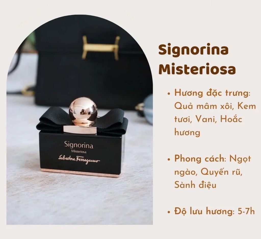 Nước Hoa Nữ Salvatore Ferragamo Signorina 20ml - EDP, Ribella, Misteriosa, In Fiore