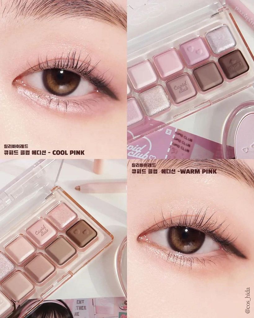 Màu Mắt 10 ô Lilybyred Mood Keyboard Liquid Club - Đủ Màu  + Cheese Plate Mood Keyboard Màu 06 +  Love Call Mood Keyboard Màu 07,08