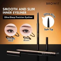 Kẻ Mắt Dạng Sáp Nongchat Smooth And Slim Inner Eyeliner [(Nâu)- Vỏ Đỏ] - [(Đen) - Vỏ Tím]