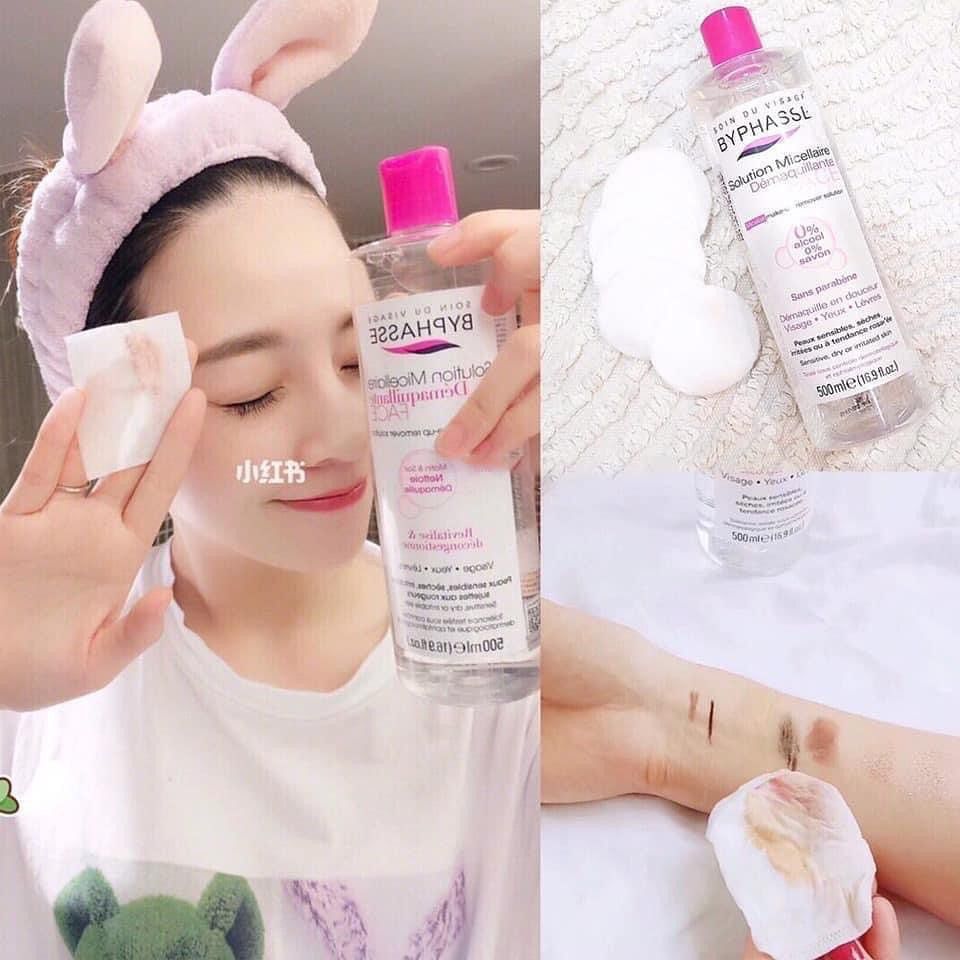 Nước Tẩy Trang Byphasse Tây Ban Nha Hồng 500ml