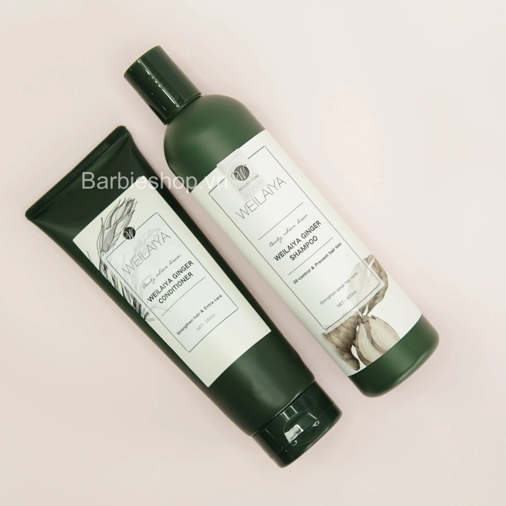 Set Gội - Xả Gừng Weilaiya GINGER (400ml x 250ml)