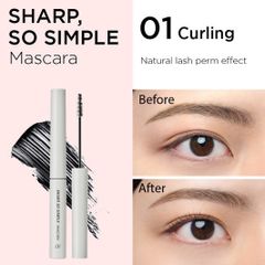 [Mẫu Mới] Mascara Clio So Simple Curling + Longlash (01, 02) - Màu Xám