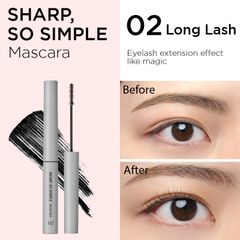 [Mẫu Mới] Mascara Clio So Simple Curling + Longlash (01, 02) - Màu Xám