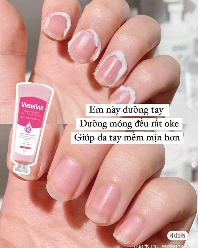 Kem Dưỡng Da Tay Và Móng Vaseline Deep Moisture Hand & Nail Cream 60ML Hàn Quốc