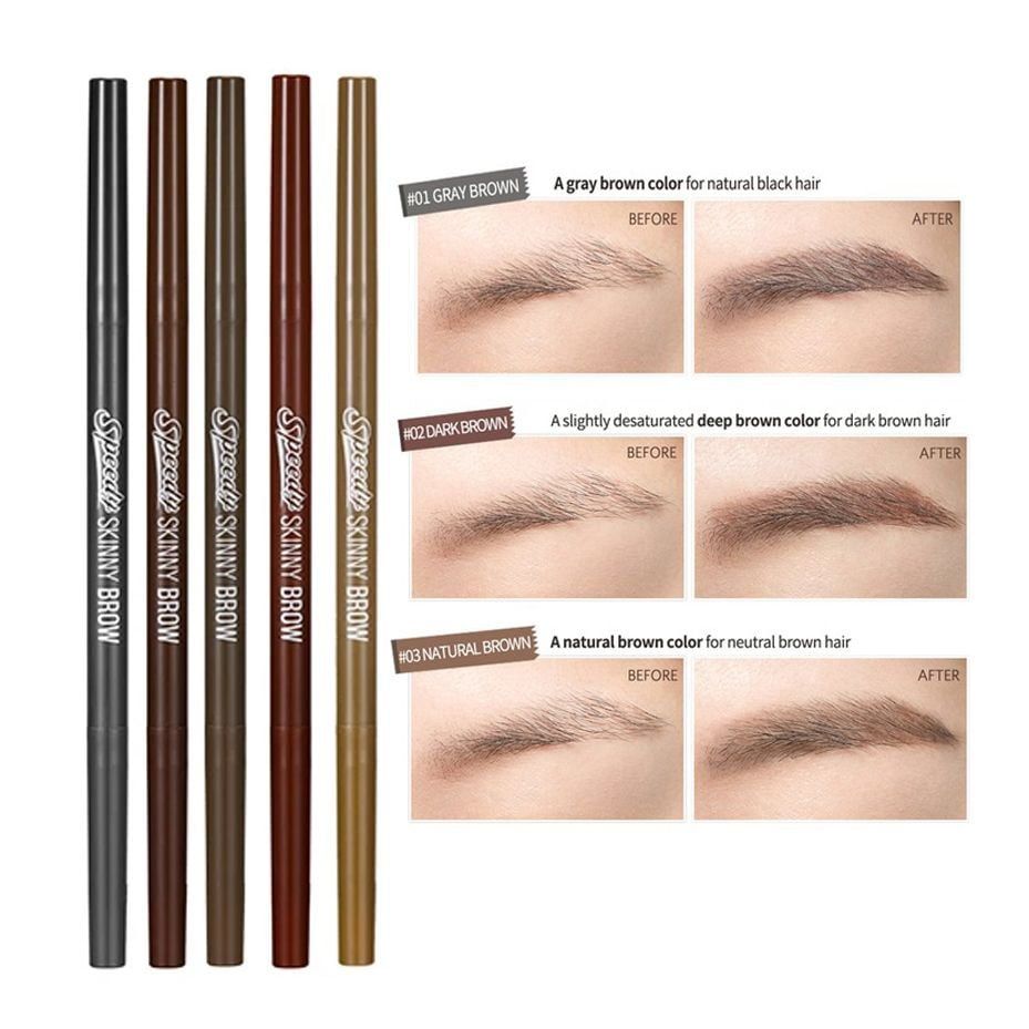 Chì Kẻ Chân Mày Peripera Speedy Skinny Brow