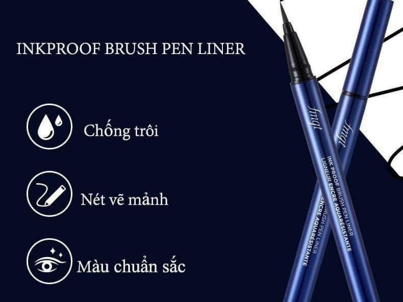 [Mẫu Mới] Kẻ Mắt The Face Shop Ink Proof Brush Pen - 01