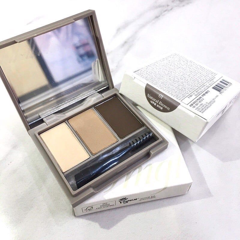 Bột Kẻ Chân Mày 3 Màu The Face Shop Brow Master Powder Palette (4,5g)