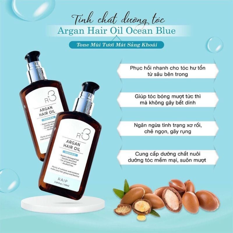 Dầu Dưỡng Tóc Argan Raip R3 Argan Hair Oil - 100ml