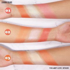 Bảng Má Hồng + Highlight Sivanna Colors You Meet Love HF3025