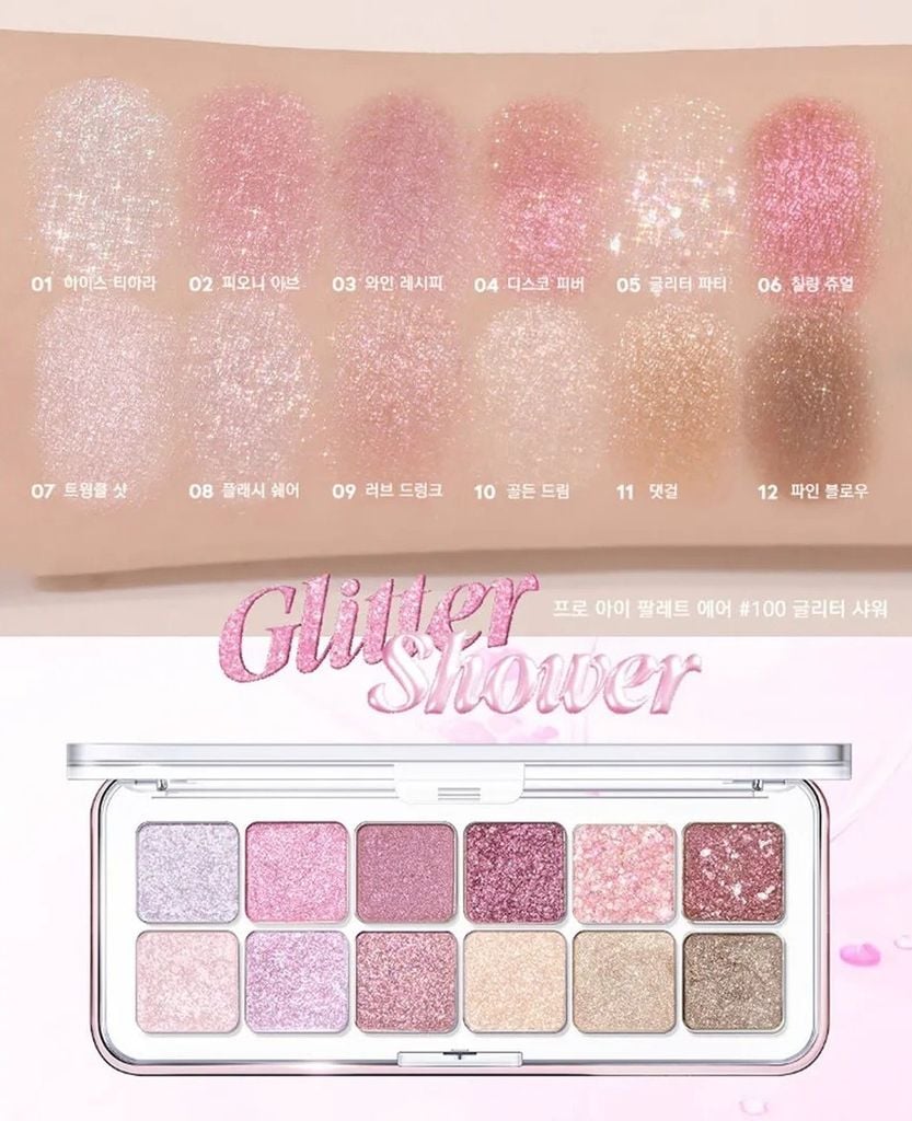 [Mẫu Mới] Màu Mắt 12 Ô Clio Pro Eye Palette Air