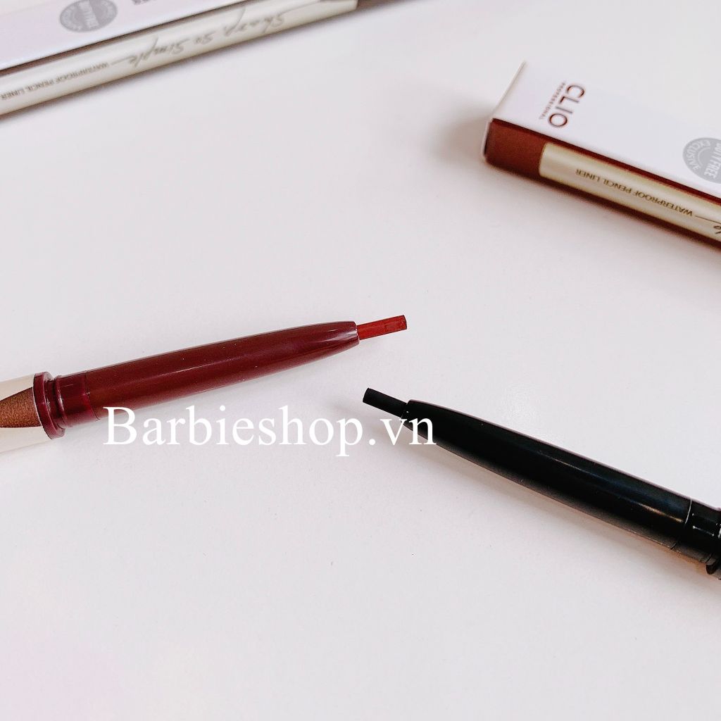 Kẻ Mắt Dạng Sáp Clio Sharp, So Simple Waterproof Pencil Liner (Màu Đen + Màu Nâu)