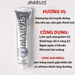 Kem Đánh Răng Marvis Whitening Mint 85ml