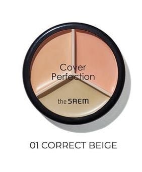 Che Khuyết Điểm Triệt Sắc The Saem Cover Triple Pot Concealer