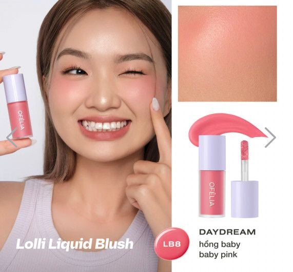 Má Hồng Dạng Kem Lolli Liquid Blush Ofelia